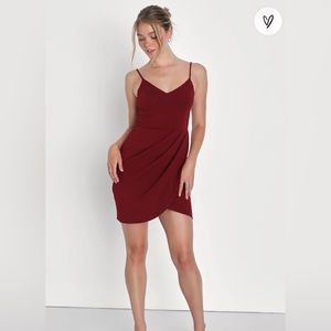 Lulus wine red bodycon dress